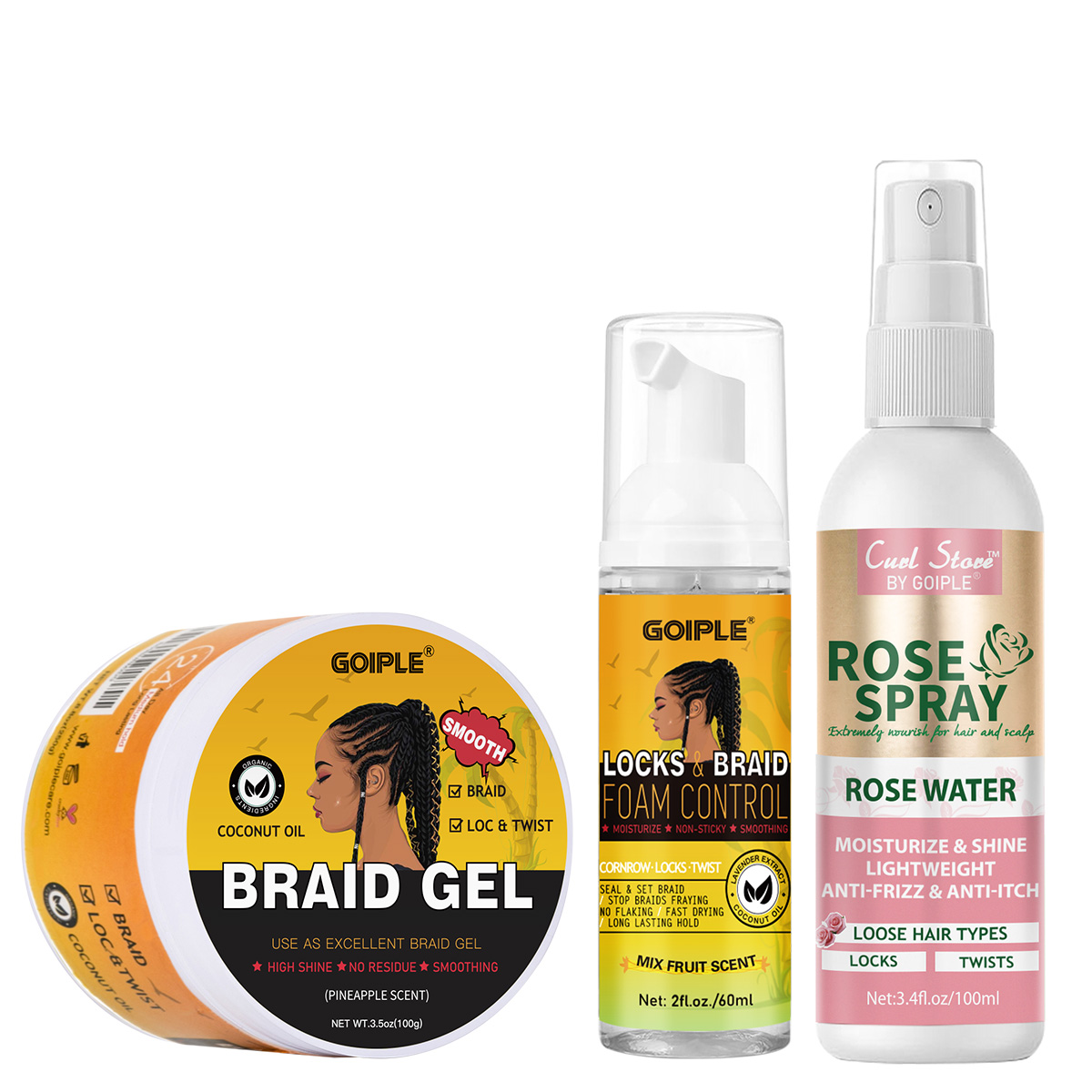 Men'S Grooming Gel - جل تصفيف الشعر عالي اللمعان، موس