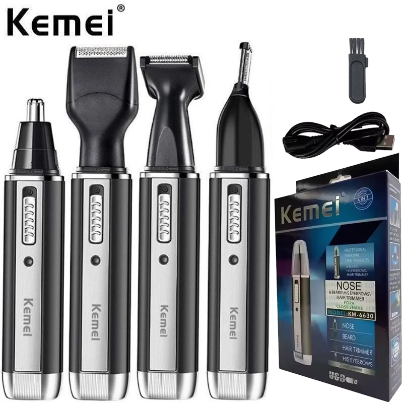 Men'S Grooming Shaver - ماكينة تشذيب شعر الأنف Kemei-6630، أداة