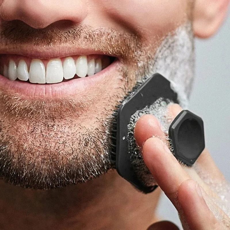 Grooming Men'S Hair - فرشاة تنظيف الوجه من السيليكون، فرشاة