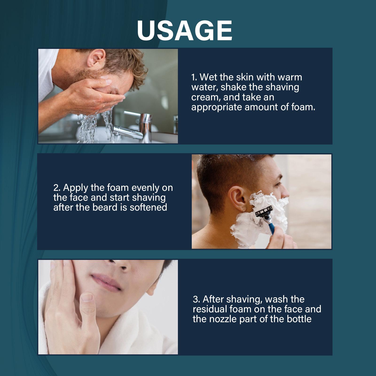 Men'S Grooming Gel - رغوة حلاقة مهدئة للرجال، جل حلاقة