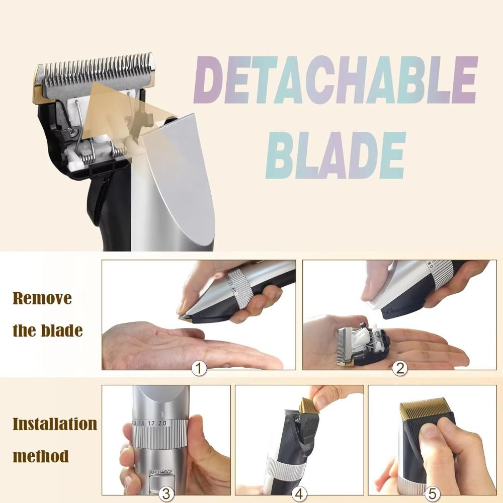 العالمي الشعر الاستمالة المتقل - مراجعة Men'S Grooming Clippers وسعره