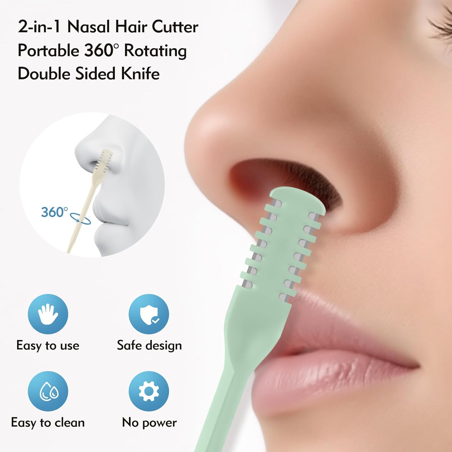 5/20/50 قطعة قاطع أنف 2 في 1،  - مراجعة Men'S Grooming Clippers وسعره