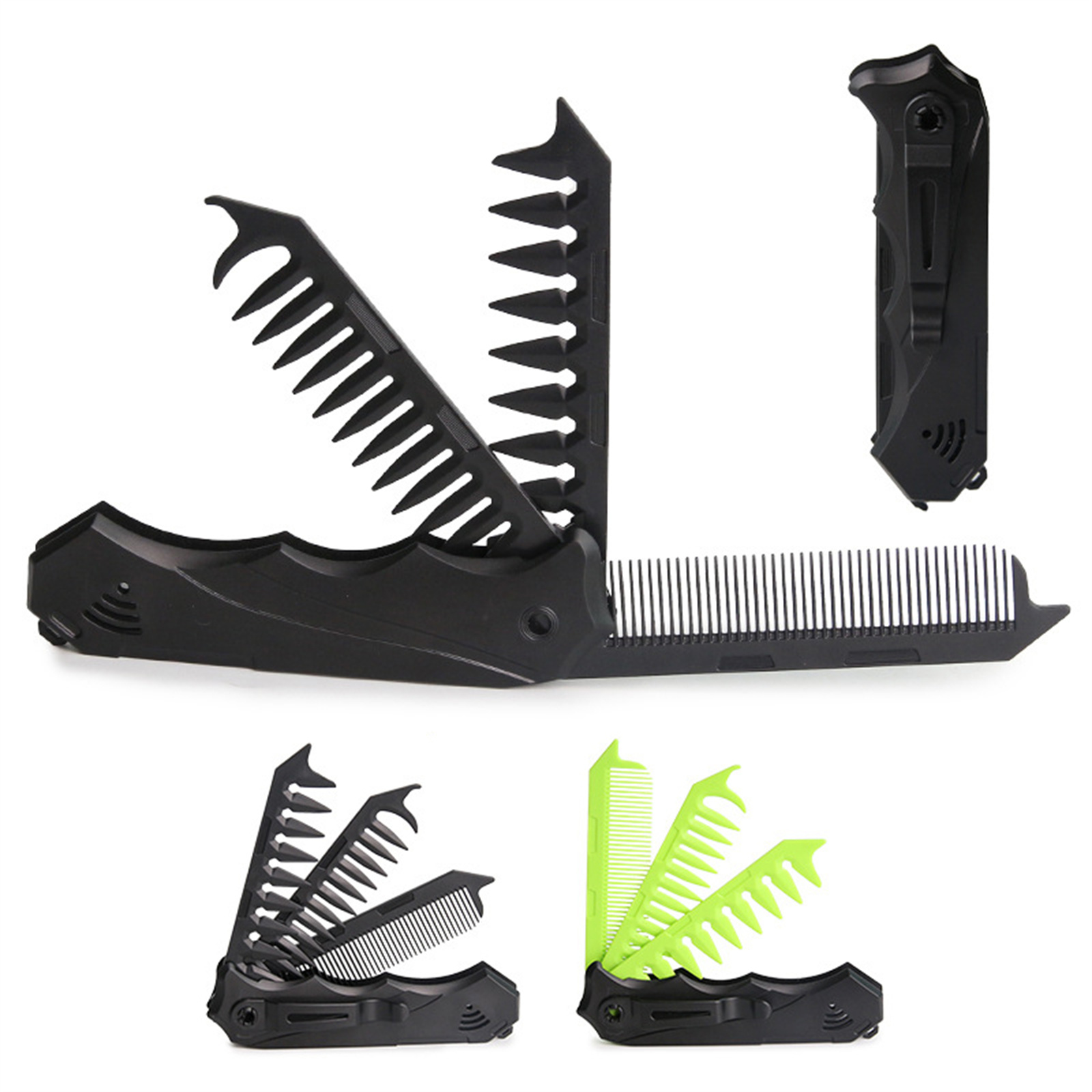 مشط مزدوج الأسنان قابل للطي لل - مراجعة Men'S Grooming Products وسعره