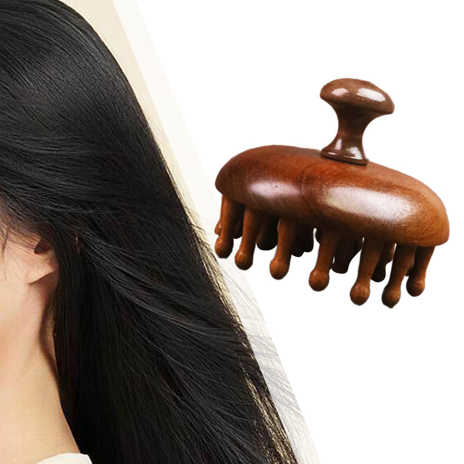 4x مشط تدليك خشبي للشعر، مشط ي - مراجعة Men'S Grooming Brush وسعره