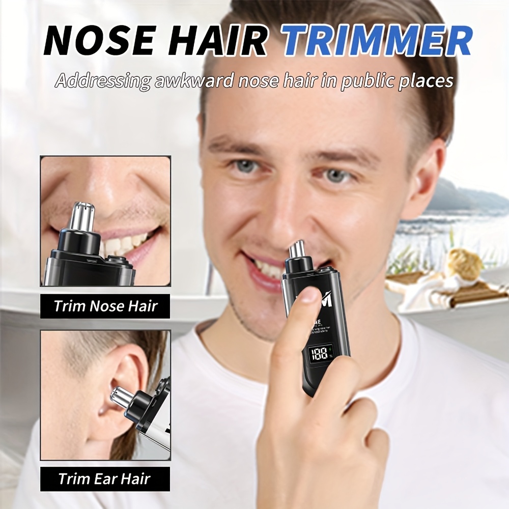 جهاز تشذيب شعر الأنف المحمول ا - مراجعة Men'S Grooming Clippers وسعره