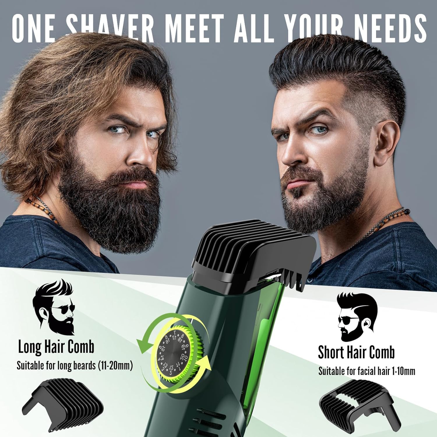 ماكينة تشذيب اللحية Hatteker ل - مراجعة Mens Grooming Kit Bag وسعره