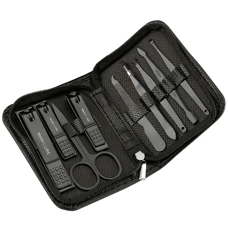 طقم مانيكير من 9 قطع، أدوات ال - مراجعة Men'S Grooming Products وسعره