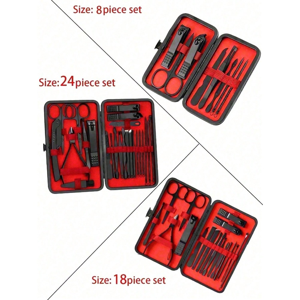 طقم مانيكير وباديكير احترافي 8 - مراجعة Mens Grooming Kit Bag وسعره