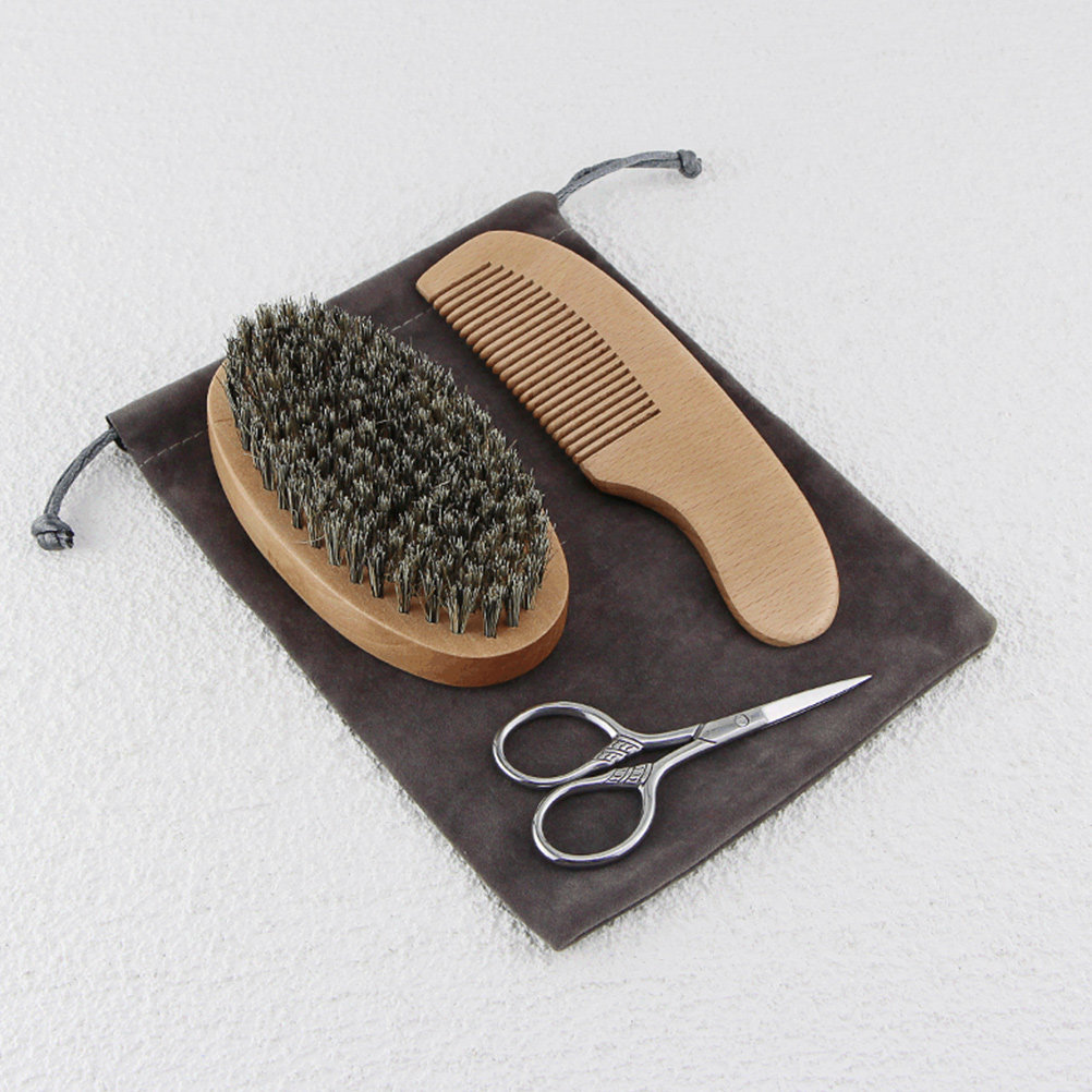 مجموعة احترافية للعناية باللحي - مراجعة Men'S Grooming Brush وسعره