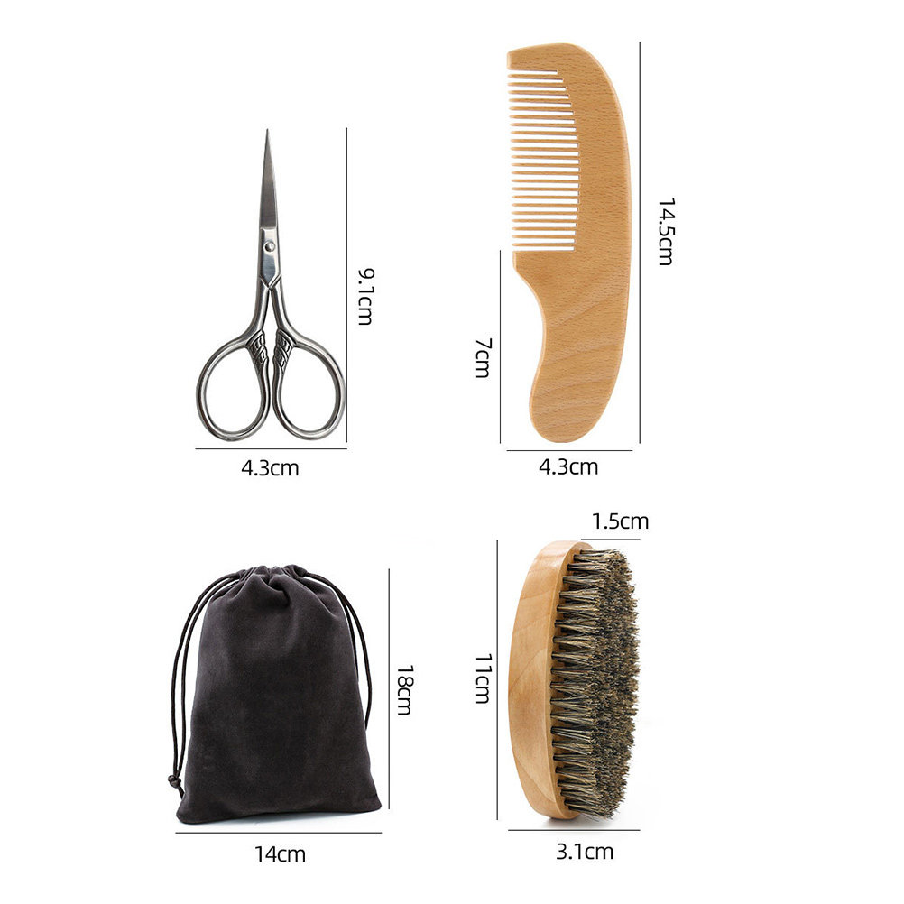 مجموعة احترافية للعناية باللحي - مراجعة Men'S Grooming Brush وسعره